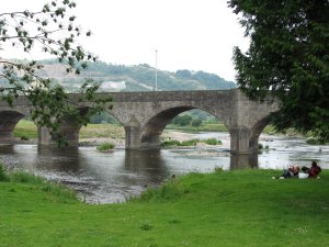 Bridge over the River Wye in Builth Wells.